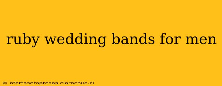 ruby wedding bands for men
