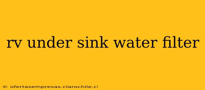 rv under sink water filter