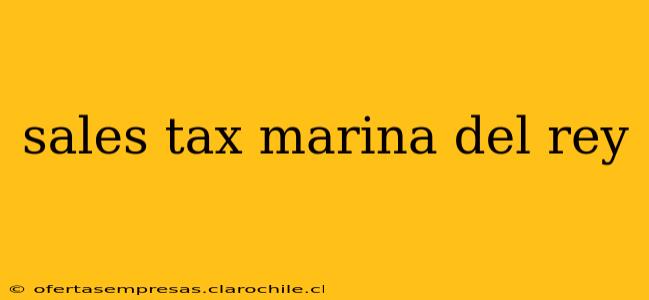 sales tax marina del rey
