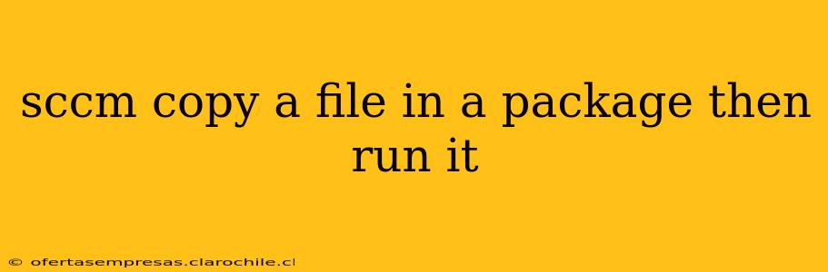 sccm copy a file in a package then run it