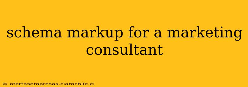 schema markup for a marketing consultant