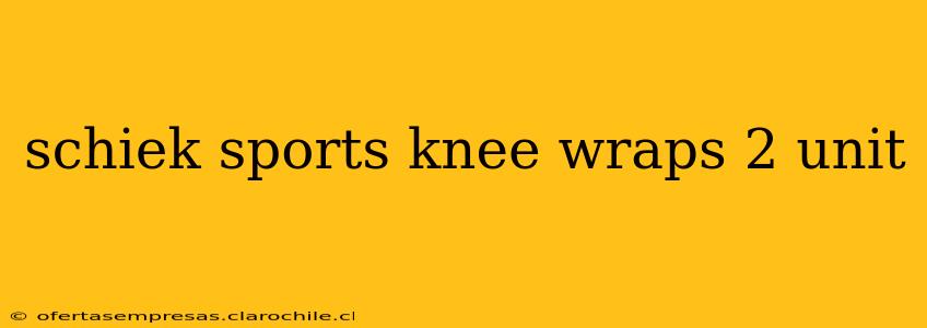 schiek sports knee wraps 2 unit