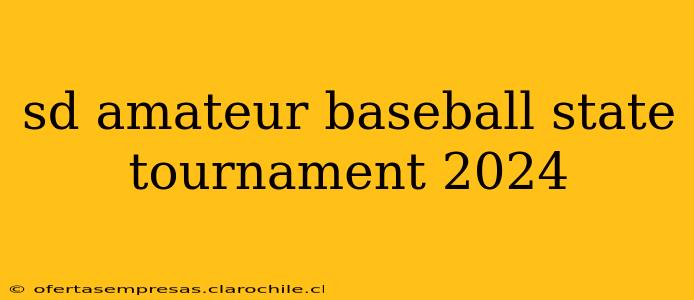 sd amateur baseball state tournament 2024