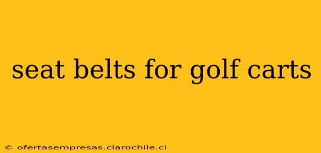 seat belts for golf carts