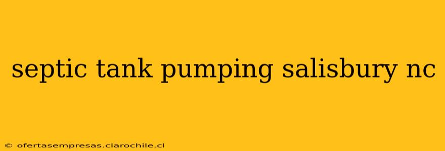 septic tank pumping salisbury nc