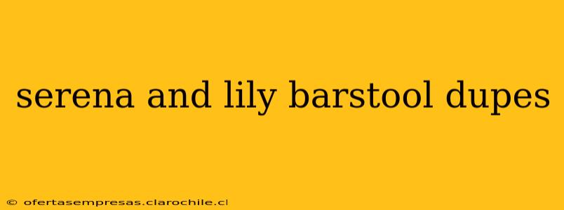 serena and lily barstool dupes