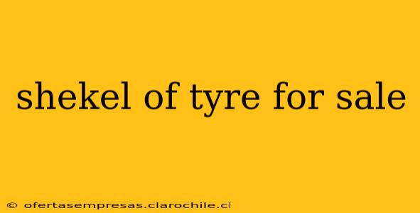 shekel of tyre for sale