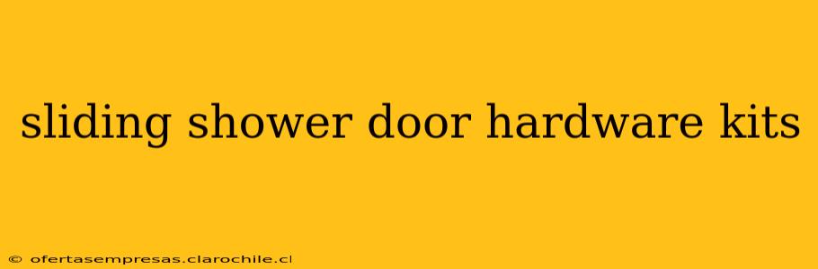 sliding shower door hardware kits