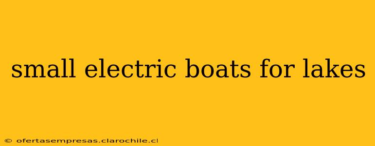 small electric boats for lakes