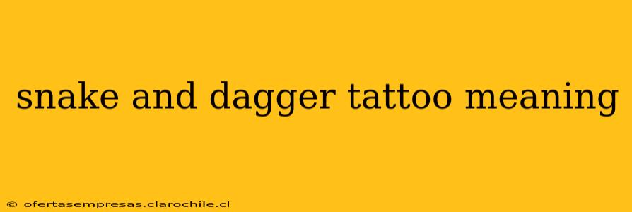 snake and dagger tattoo meaning
