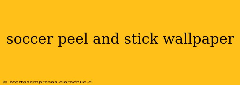 soccer peel and stick wallpaper