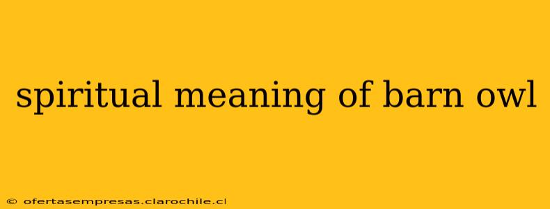 spiritual meaning of barn owl
