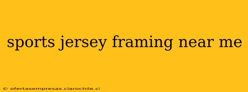 sports jersey framing near me