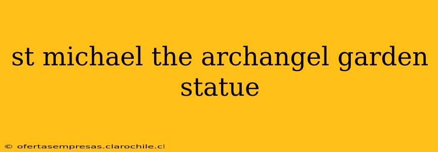 st michael the archangel garden statue
