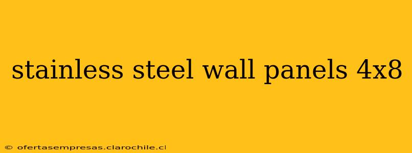 stainless steel wall panels 4x8