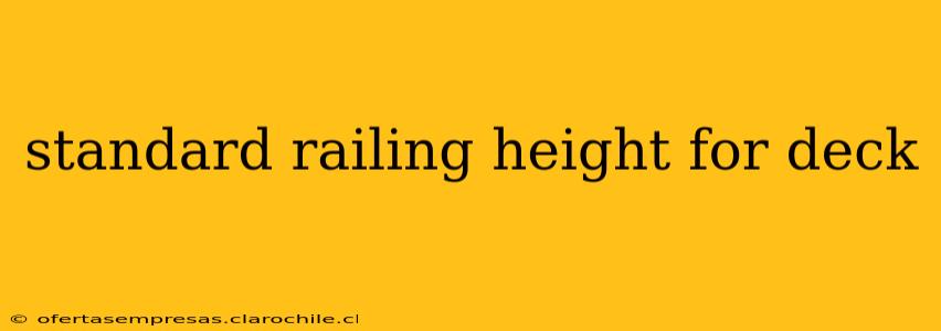 standard railing height for deck