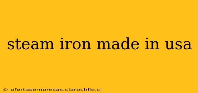 steam iron made in usa