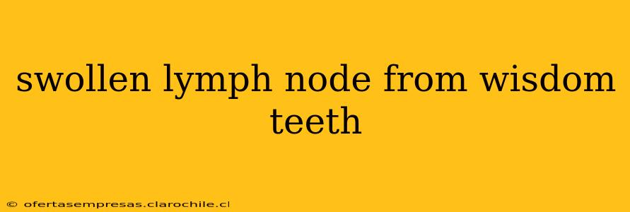 swollen lymph node from wisdom teeth