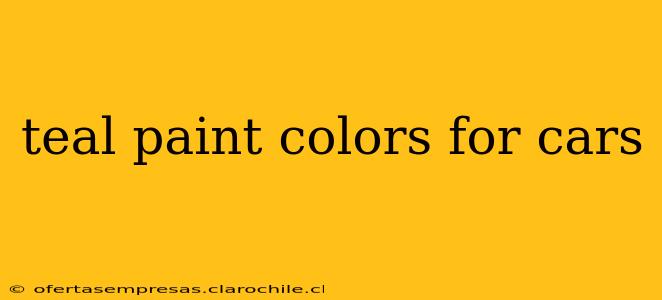 teal paint colors for cars