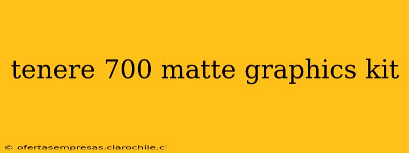 tenere 700 matte graphics kit