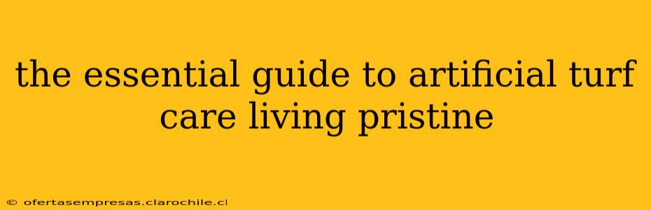 the essential guide to artificial turf care living pristine