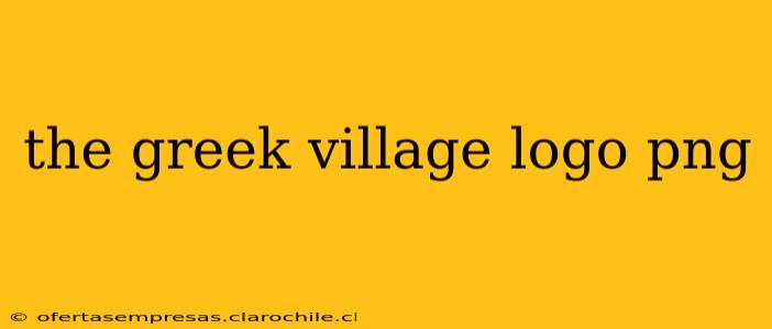 the greek village logo png