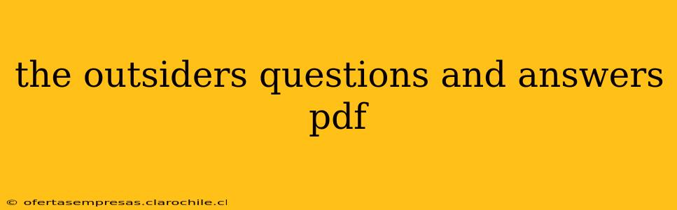 the outsiders questions and answers pdf