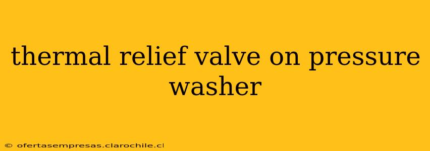 thermal relief valve on pressure washer