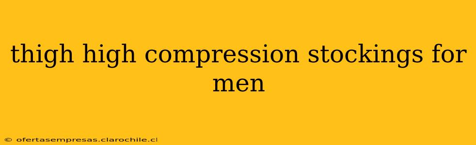thigh high compression stockings for men