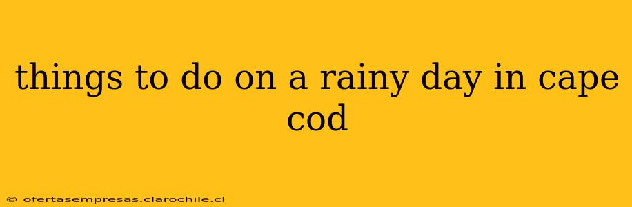 things to do on a rainy day in cape cod