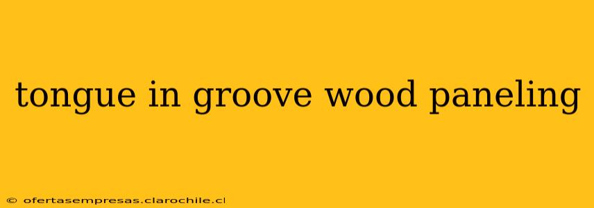 tongue in groove wood paneling