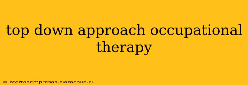 top down approach occupational therapy