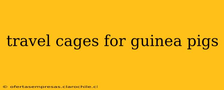 travel cages for guinea pigs
