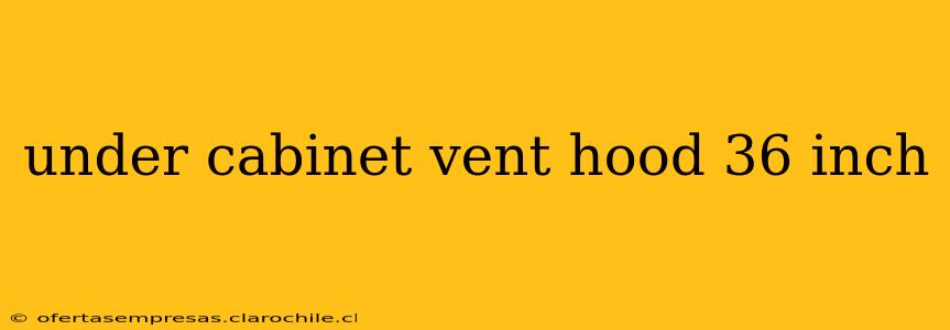 under cabinet vent hood 36 inch