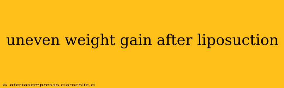 uneven weight gain after liposuction