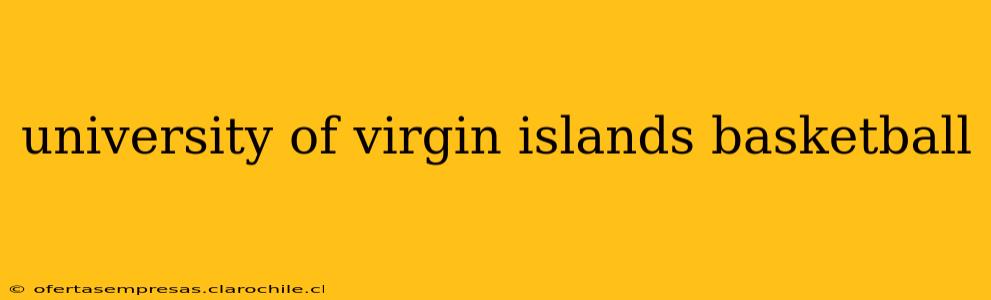 university of virgin islands basketball