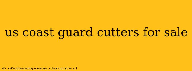 us coast guard cutters for sale