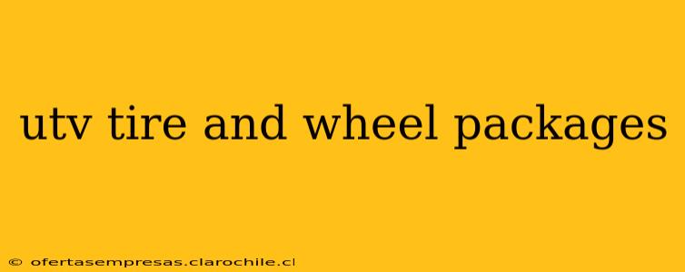 utv tire and wheel packages