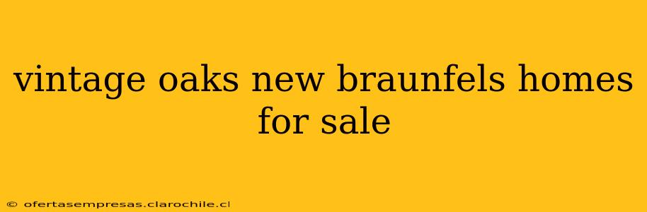 vintage oaks new braunfels homes for sale