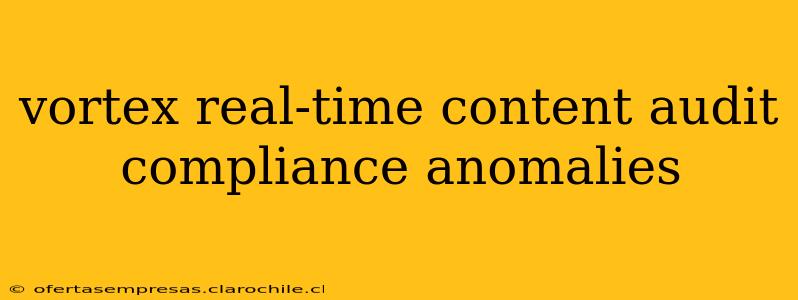 vortex real-time content audit compliance anomalies