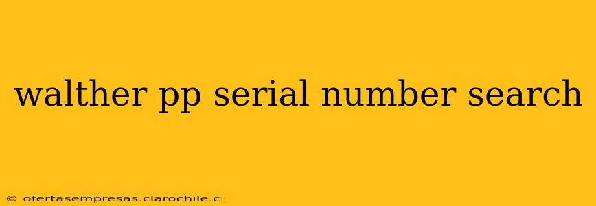 walther pp serial number search