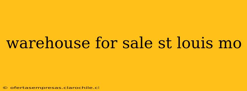 warehouse for sale st louis mo