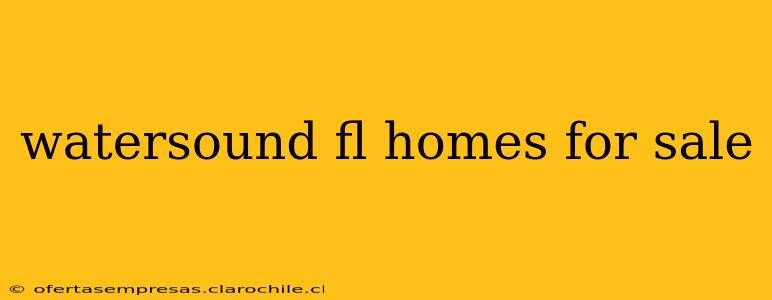 watersound fl homes for sale