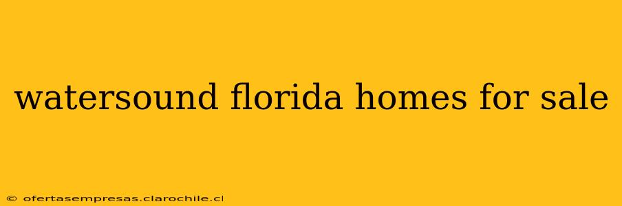 watersound florida homes for sale