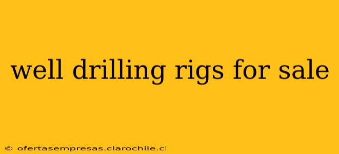 well drilling rigs for sale
