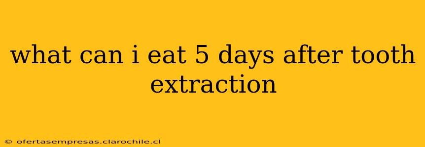 what can i eat 5 days after tooth extraction