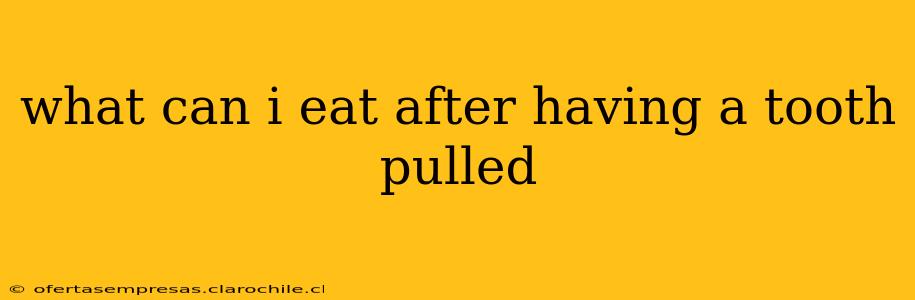 what can i eat after having a tooth pulled