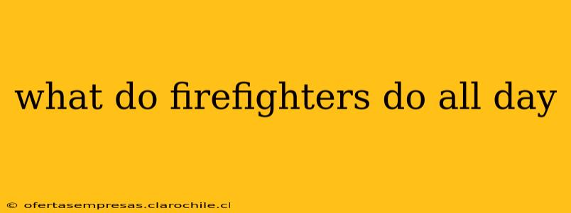 what do firefighters do all day