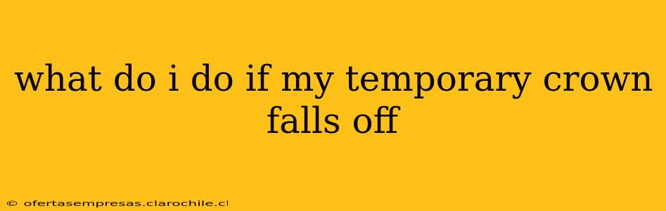 what do i do if my temporary crown falls off