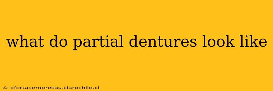 what do partial dentures look like